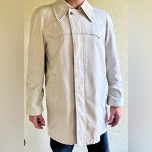 London Fog Vintage 90’s Men's Cream Trench Coat